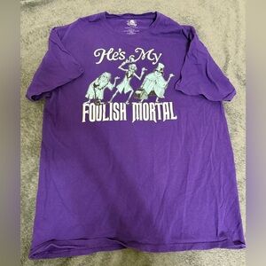 Disneys Haunted Mansion graphic t-shirt size large he’s my foolish mortal